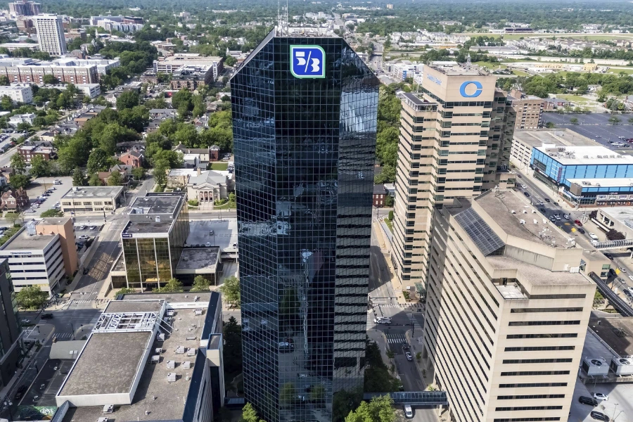 Aerial view of Lexington, KY